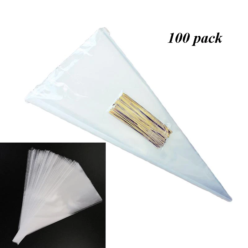 100pcs-lot-DIY-Wedding-Birthday-Party-Sweet-Cellophane-Clear-Candy-Cone-Storage-Bags-Cheap-Organza-Pouches (2)