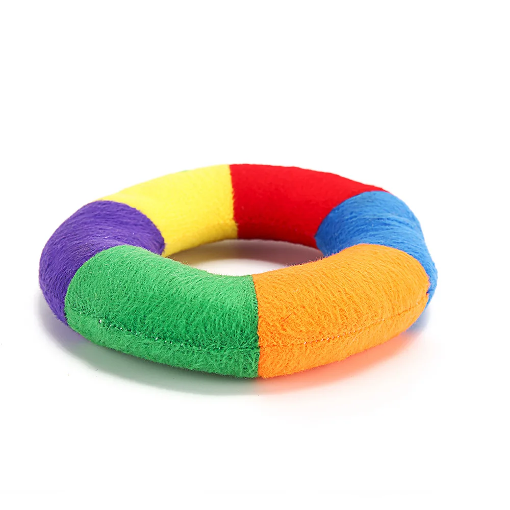 Squeaky Toys For Dogs Plush Donut Soft Durable Dog Toys For Puppy Cat Scratchers Spike Toys (20)