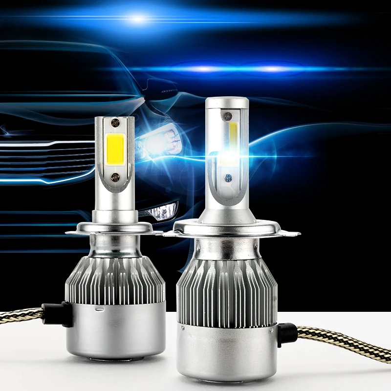 

H4 LED C6 H11 H1 H4 H7 9005 9006 H3 H8 H9 H13 9007 Auto Car Headlight Bulbs 72W 7800LM 6000K Led Automotive