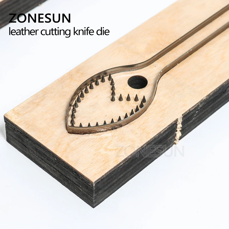 ZONESUN ручка для отделки кожи инструмент высекальной машины сделай сам роскошный