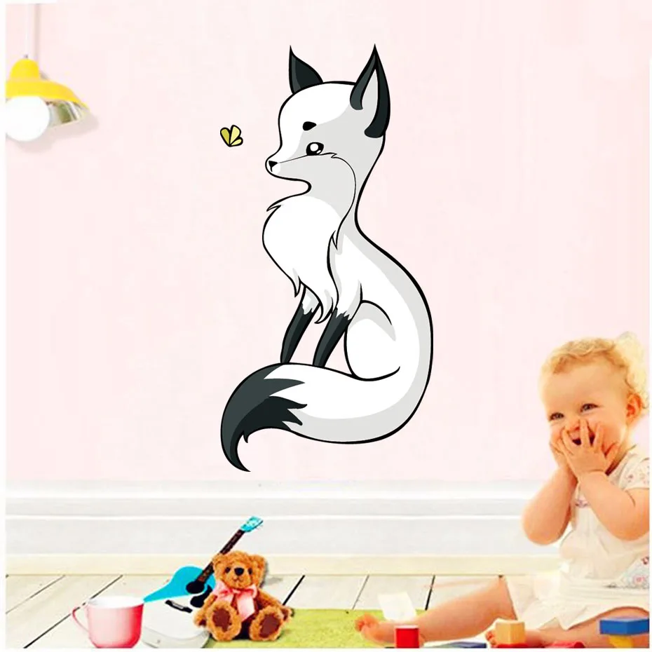 Details about   Cute Fox Foxes Wild Animal Animals Wall Art Stickers for Kids Home Room Decals 