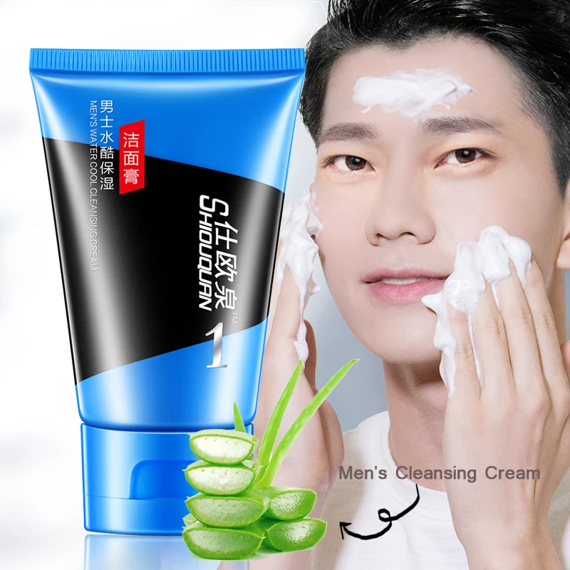 man face clean cream