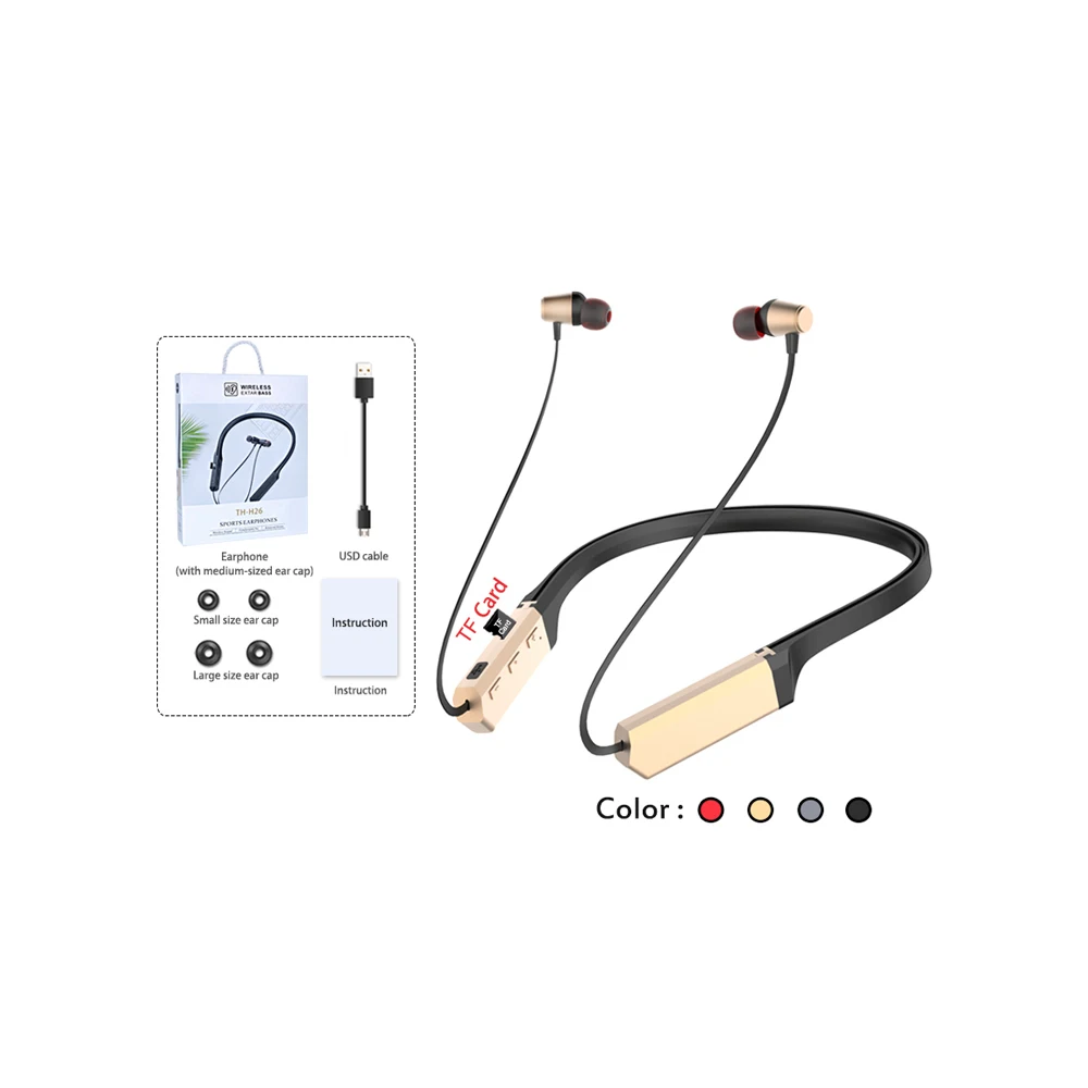 Bluetooth Headphone Wireless Earphone Support TF Card Sport Headset Gamer Earbuds With Microphone For PC Huawei Xiaomi Iphone