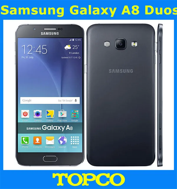 Samsung Galaxy A8 Duos Original Unlocked 4G GSM Android Mobile Phone A8000 Octa Core 2GB RAM