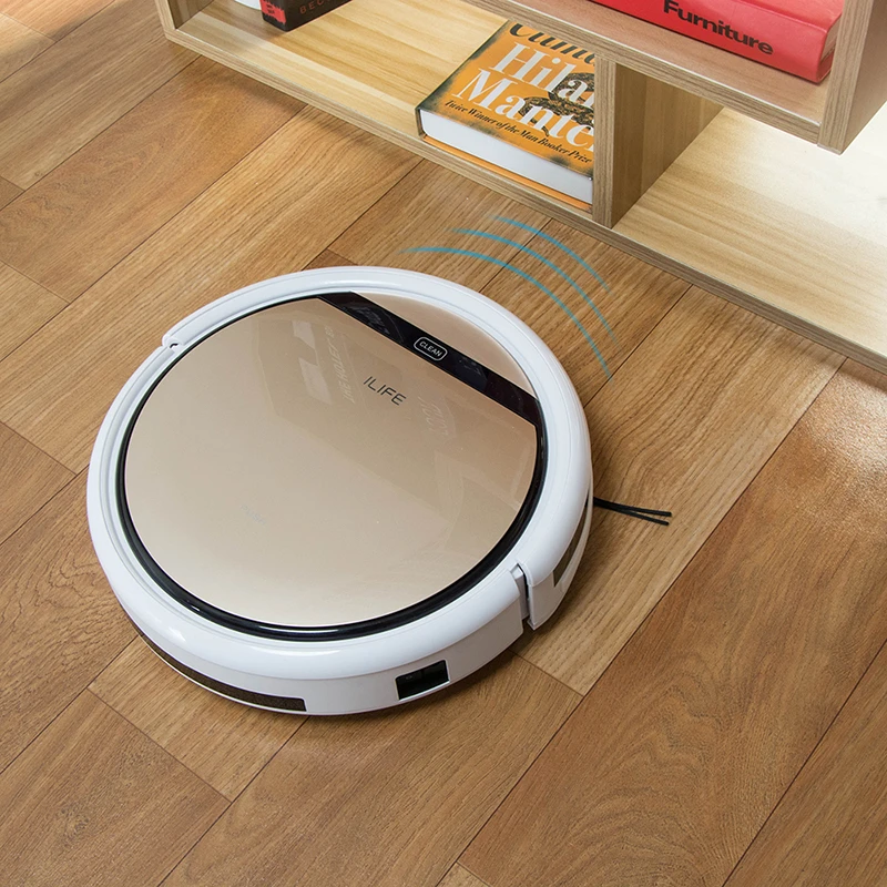 Fashion ILIFE V5S 2 in 1 Robotic Vacuum Cleaner Household Cleaning Rechargeable Smart Sweeping Robot Powerful Suction Low Noise