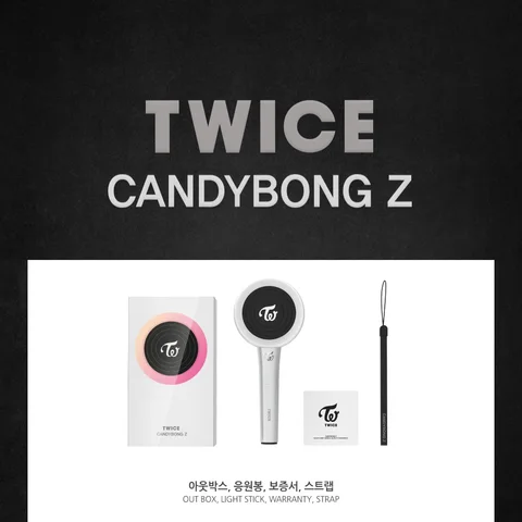Vara de Luz em Estoque Led Kpop Duas Vezes Novo Oficial Candygong z Concerto Lâmpada Hiphop Lightstick Fãs Coleção Ver.2 2020