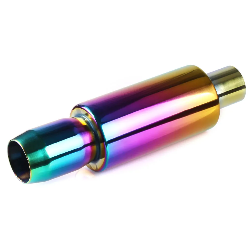 

RASTP-Neo Universal Exhaust Mufflers Stainless Steel Multicolor Exhaust Pipe Length 37.5MM Exhaust tip Muffler RS-CR1005