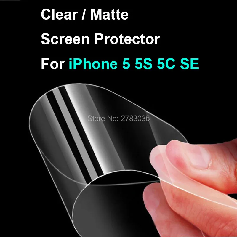 Прозрачная глянцевая/Антибликовая матовая защитная пленка для Apple iPhone 5 5S 5C SE 4 0
