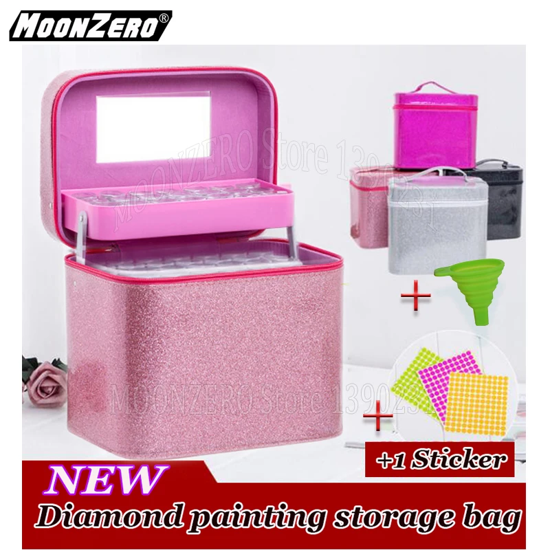 126 Bottles Diamond Painting Cross Stitch Accessories Tool Box