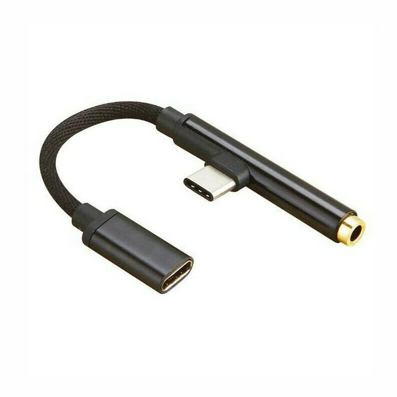 

Type-C Adapter Head 3.5mm Jack Audio Cable Headphone Type-c Adapter Head 3.5mm Audio Charge And Headphone 2In1