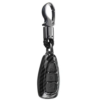 

+Screwdriver Carbon Fiber Remote Shell Key Cover For Ford Focus Replacement Case Useful Durable