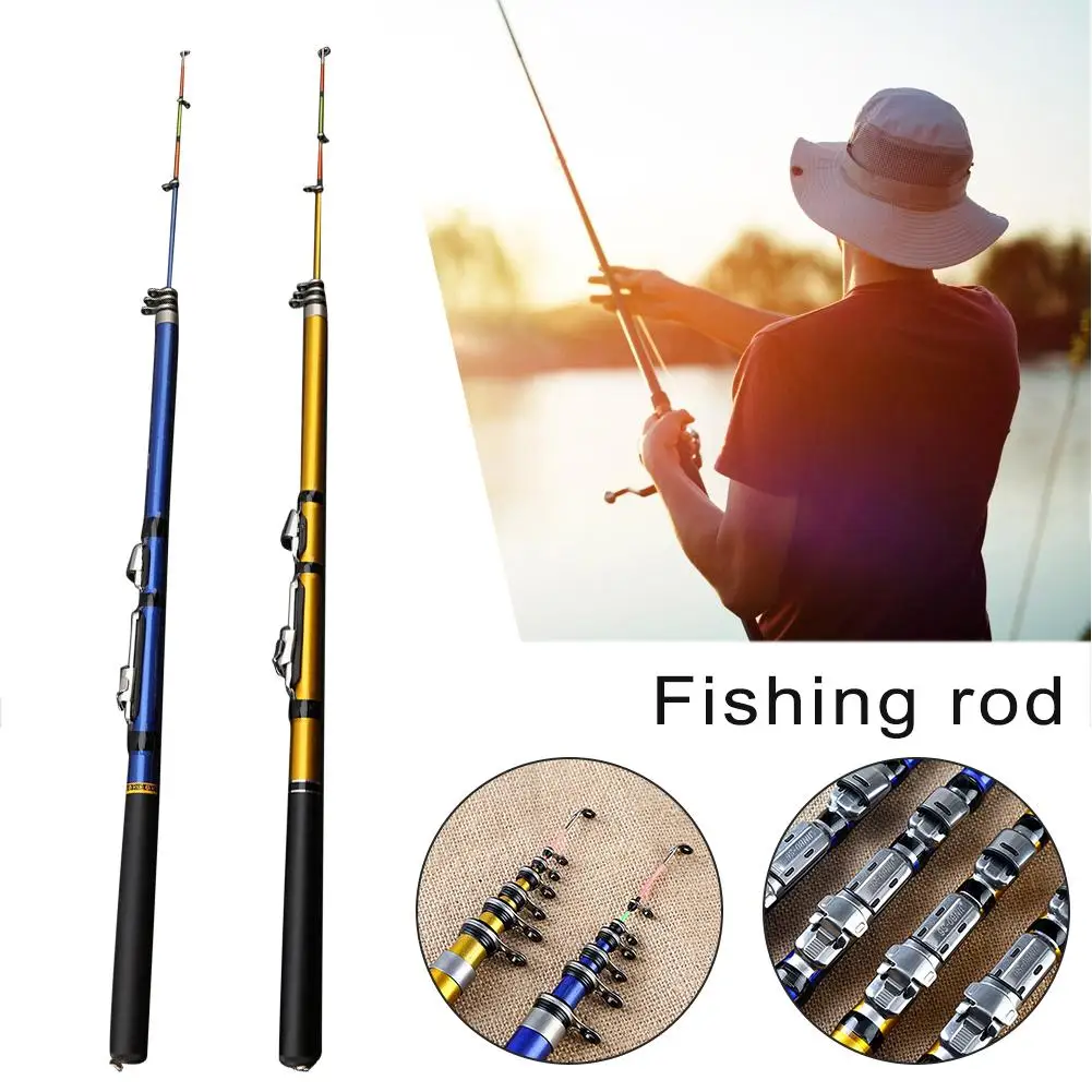 

Portable Sea Fishing Rod Carbon Fiber 1.8M 3.0M Telescopic Sea Fishing Rod Rotating Fish Roll Short Fishing Rod Drop Shipping