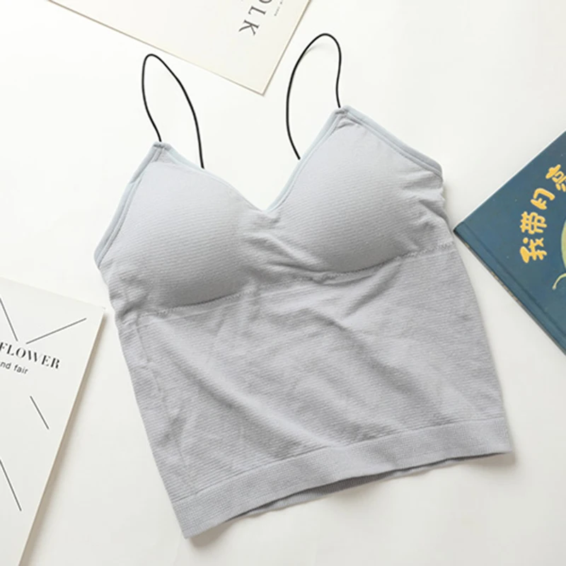 Груди Pad встроенный Camis Топы пикантные Блестки Тонкий уличная майки v-образные вырезы летние женские без рукавов Топ