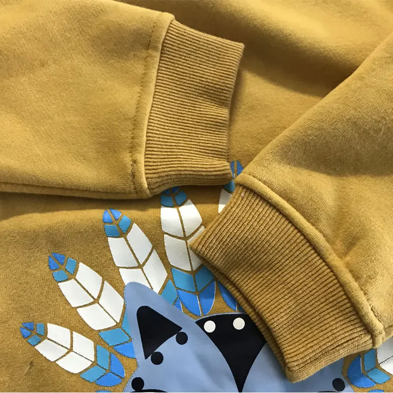 Apperloth Baby Boys Girls Hoodies Clothes Child Kid Winter Thick Sweatshirts Cashmere Long Sleeve Kids Cartoon Print Top Costume