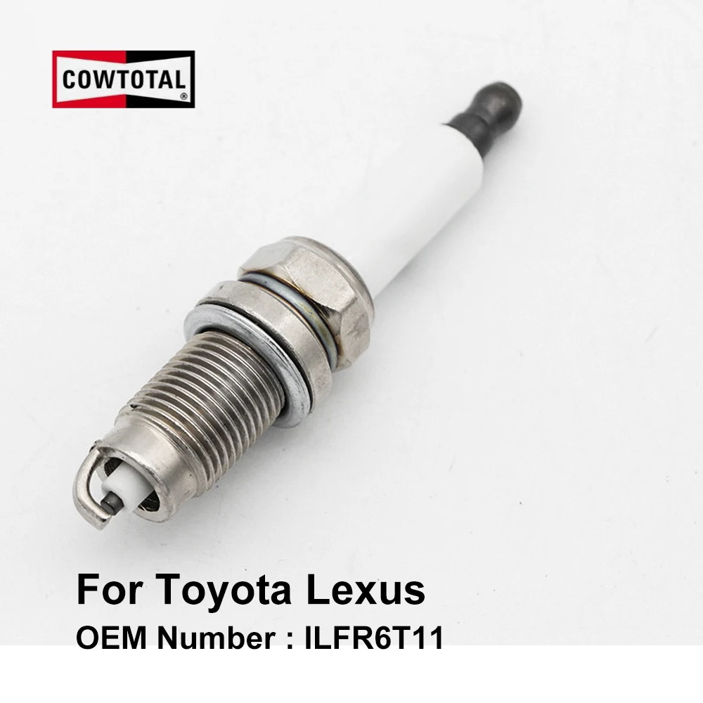 

COWTOTAL Iridium Spark Plug ILFR6T11 for Toyota Prado Mark II Fortuner 4Runner Sequoia Tacoma Lexus ES300h NX300h ( Pack of 4 )