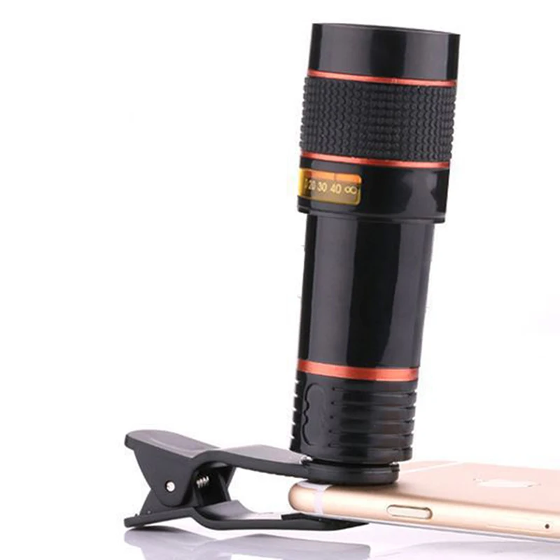 Клип-на 8x оптический зум телескопический объектив для мобильного телефона HD телескоп объектив камеры для универсального мобильного телефона для iphone
