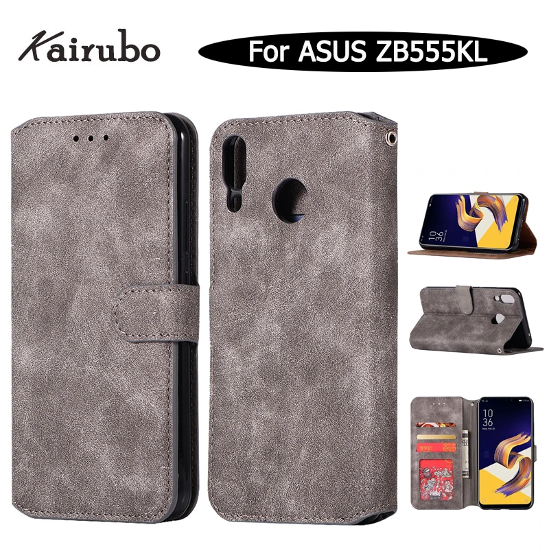 ZenFone Max M1 ZB555KL чехол для Asus случае 5 &quotкошелек кожаный чехол-книжка Капа | Мобильные