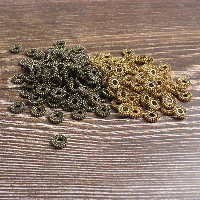 

LingXiang 8mm 96pcs Gear shaped spacer DIY men and women bracelet necklace ankle and Accessories