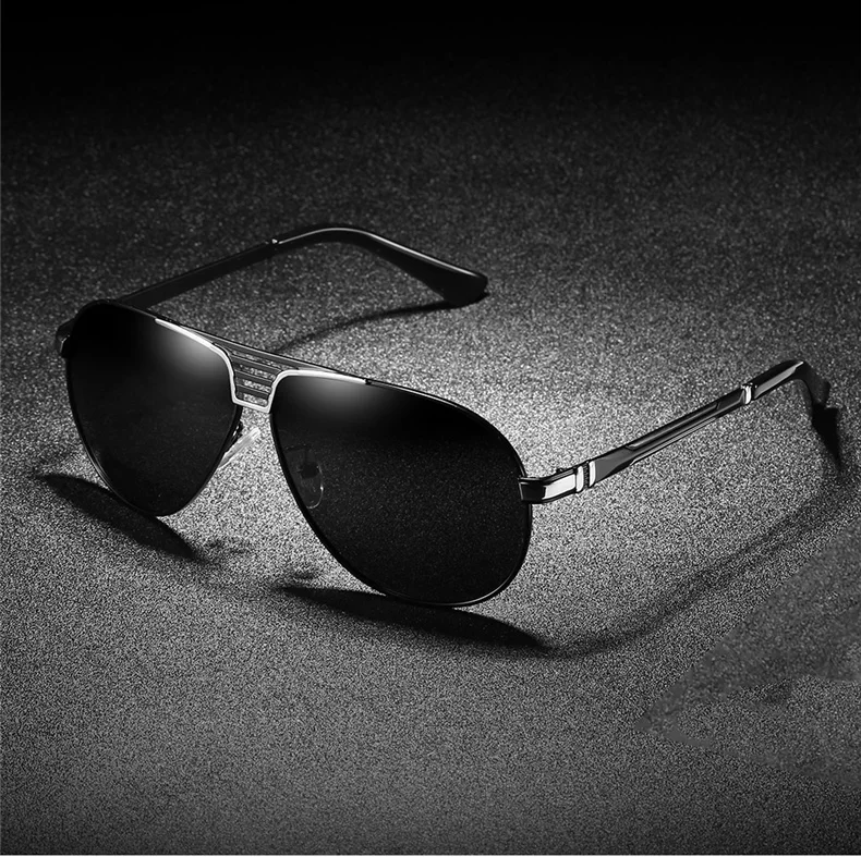 Men Polarized Mirror Metal Sunglasses Eyewear UV400 Black Gray Brown Glod RFT0977N