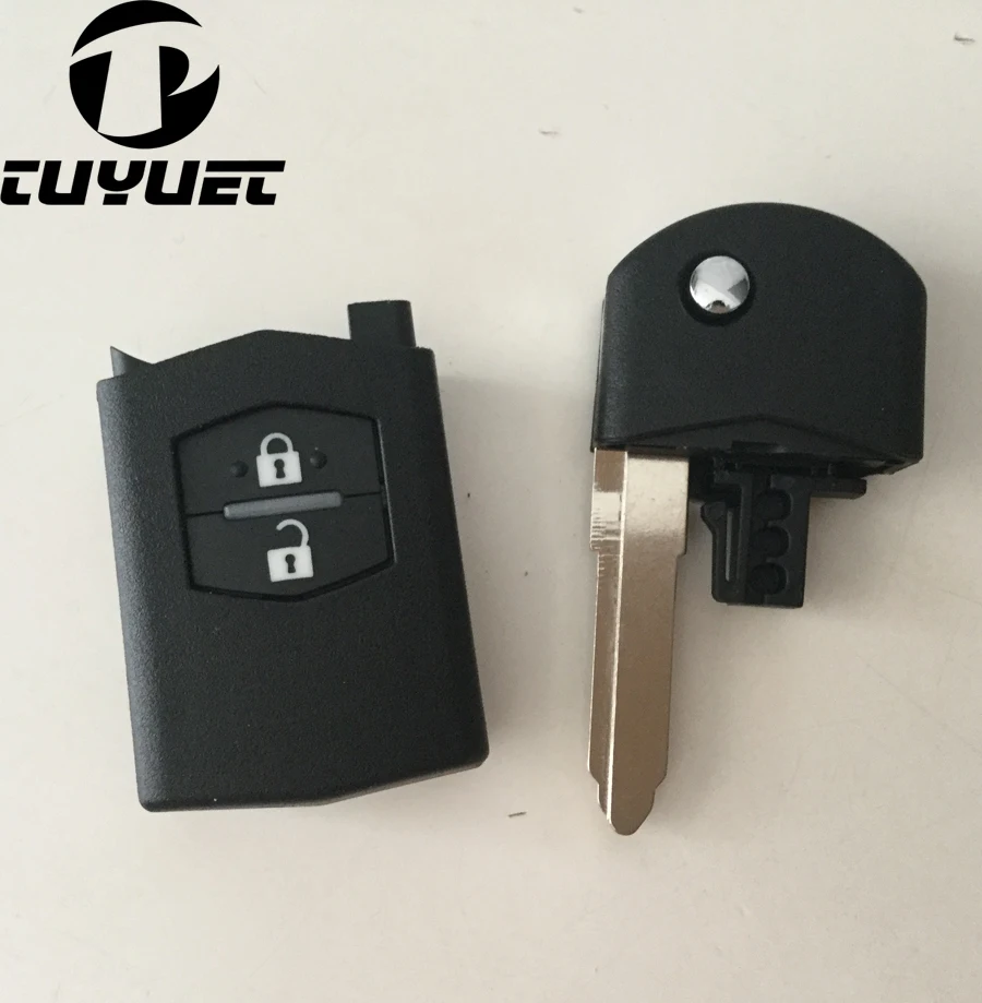Mazda M3 M6 Folding flip remote key shell 2 buttons (55)-1