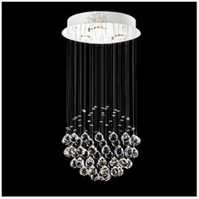 Творческий кристалл Droplight сферические светотехника огни гостиная загорается люстры лампы освещения