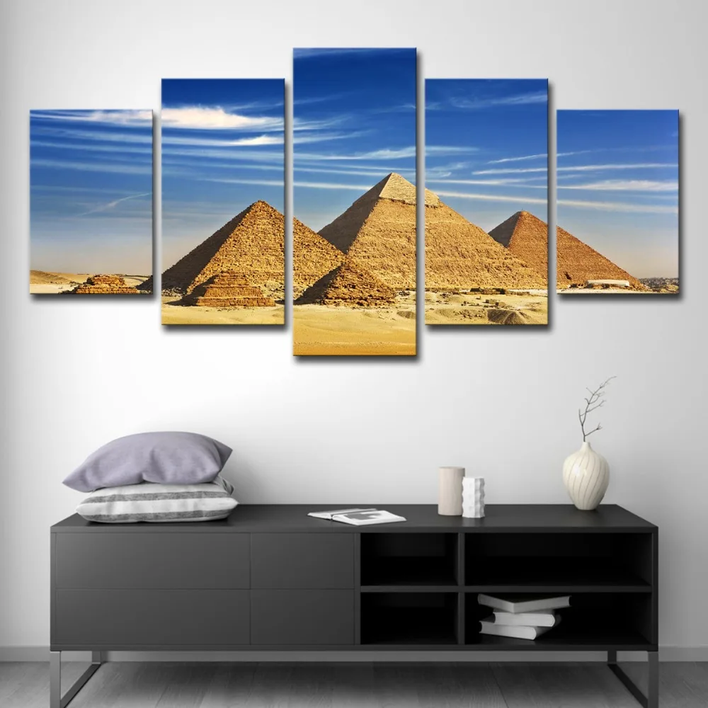 5P0200 3Panel The Pyramids Of Egypt Picture Modern Abstract Painting Painting For Living Room Decor print On Canvas (Unframed)  (6)