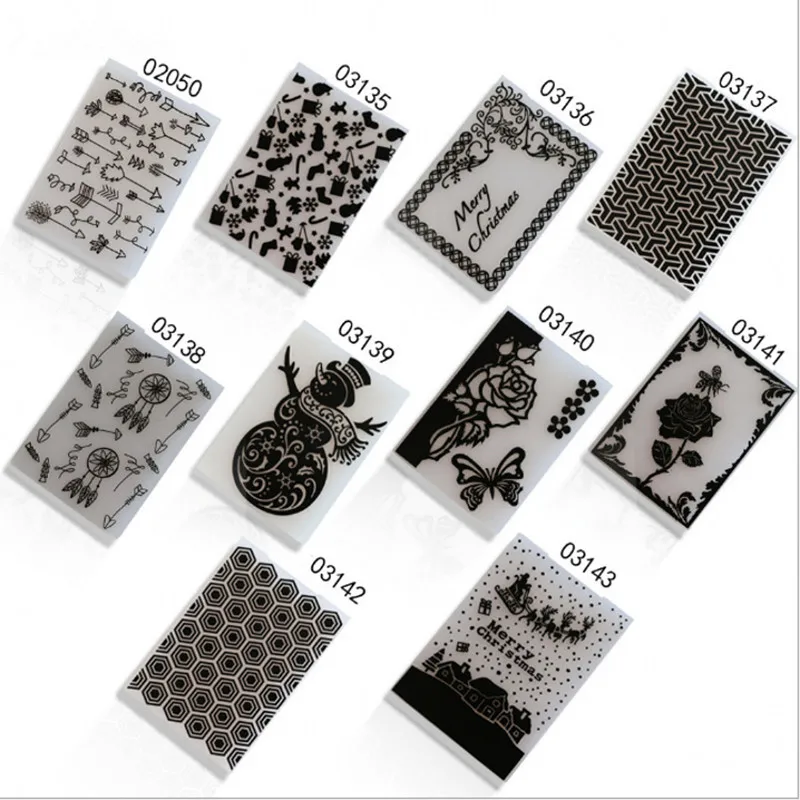 

2019 New Plastic Embossing Folder For Scrapbooking Photo Album Gift Card Making Tools Embossing Template Paper Crafts Decor