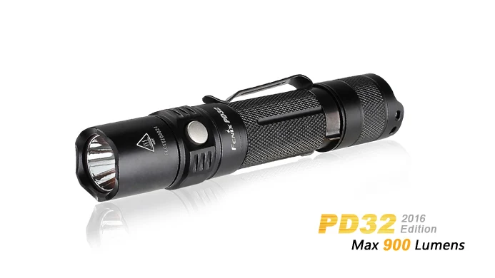 

Fenix PD32 Cree XP-L HI white LED 900-Lumen 14400 Candela LED Flashlight (1 x 18650/2*CR123A )