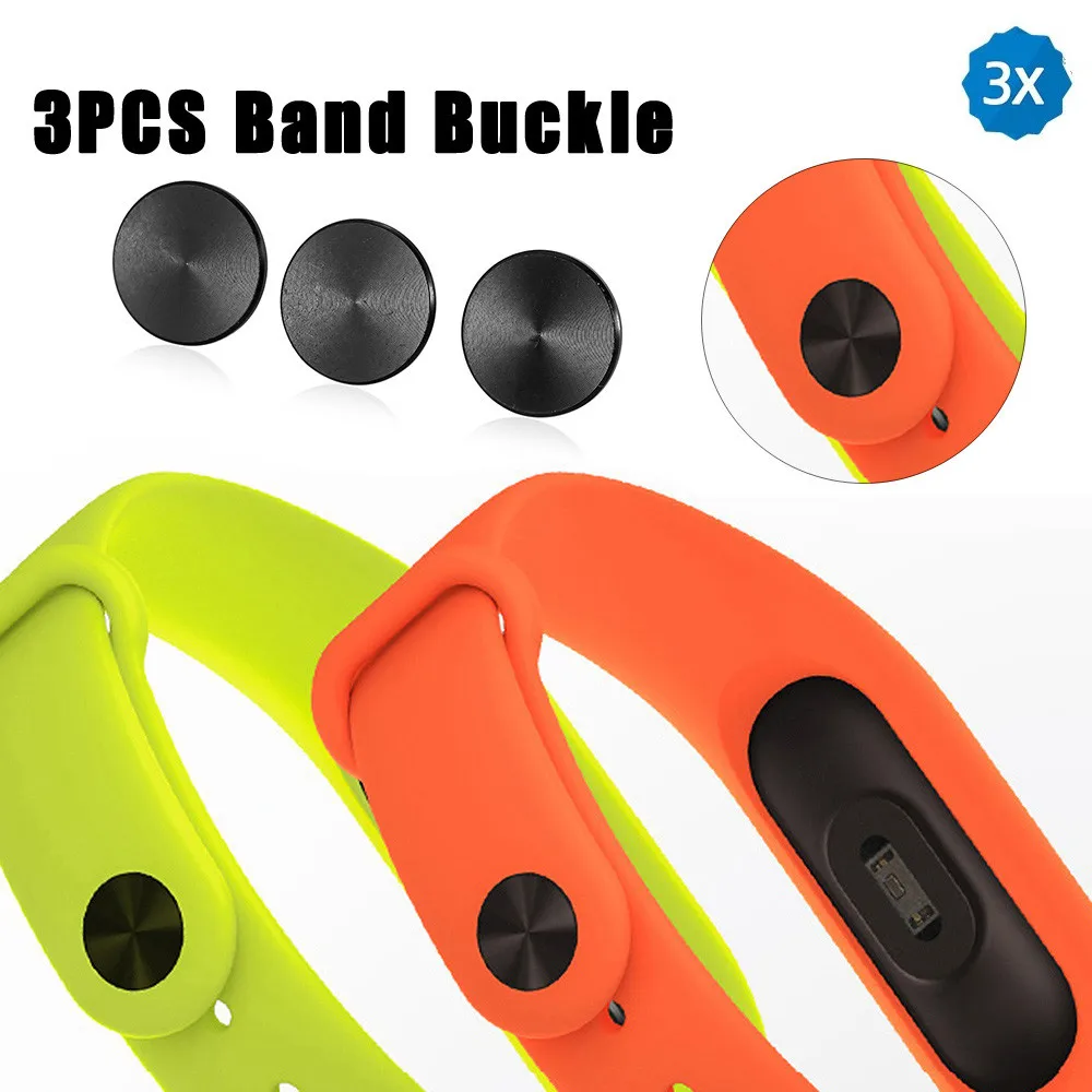 

HIPERDEAL 3PCS Black Band Buckle For Xiaomi Miband 2 Smart Wristband Wrist Strap OC17b