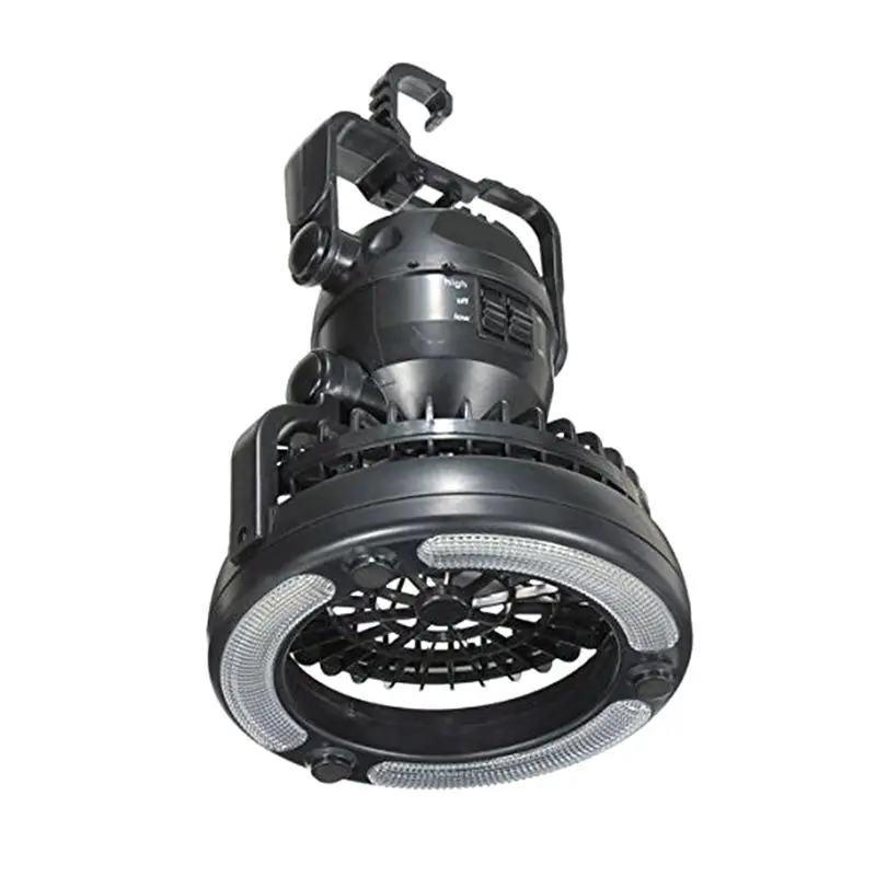 

2Mode Portable Tent Light Fan LED Lamp Camping Lantern Hanging Flashlight Battery Operated Night Illumination For Outdoor Fishin