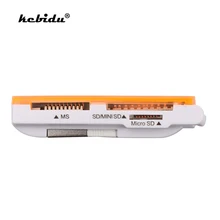 Kebidu 1 шт. USB 2,0 все в 1 мульти в одном Memory Stick мульти-кард-ридер для мини Micro SD SDHC MS SD TF