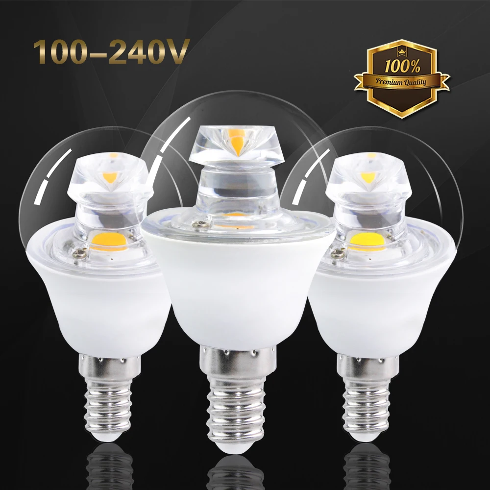 Удара светодиодные лампы E14 110 V 220 высокой Яркость 5 W Focos Luz заменить свечах Стиль
