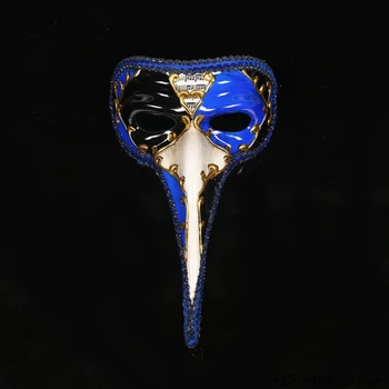 

6pcs Long Nose Mask Full Face Venice Masks Halloween Christmas Festival Cosplay Party Masquerade Masks