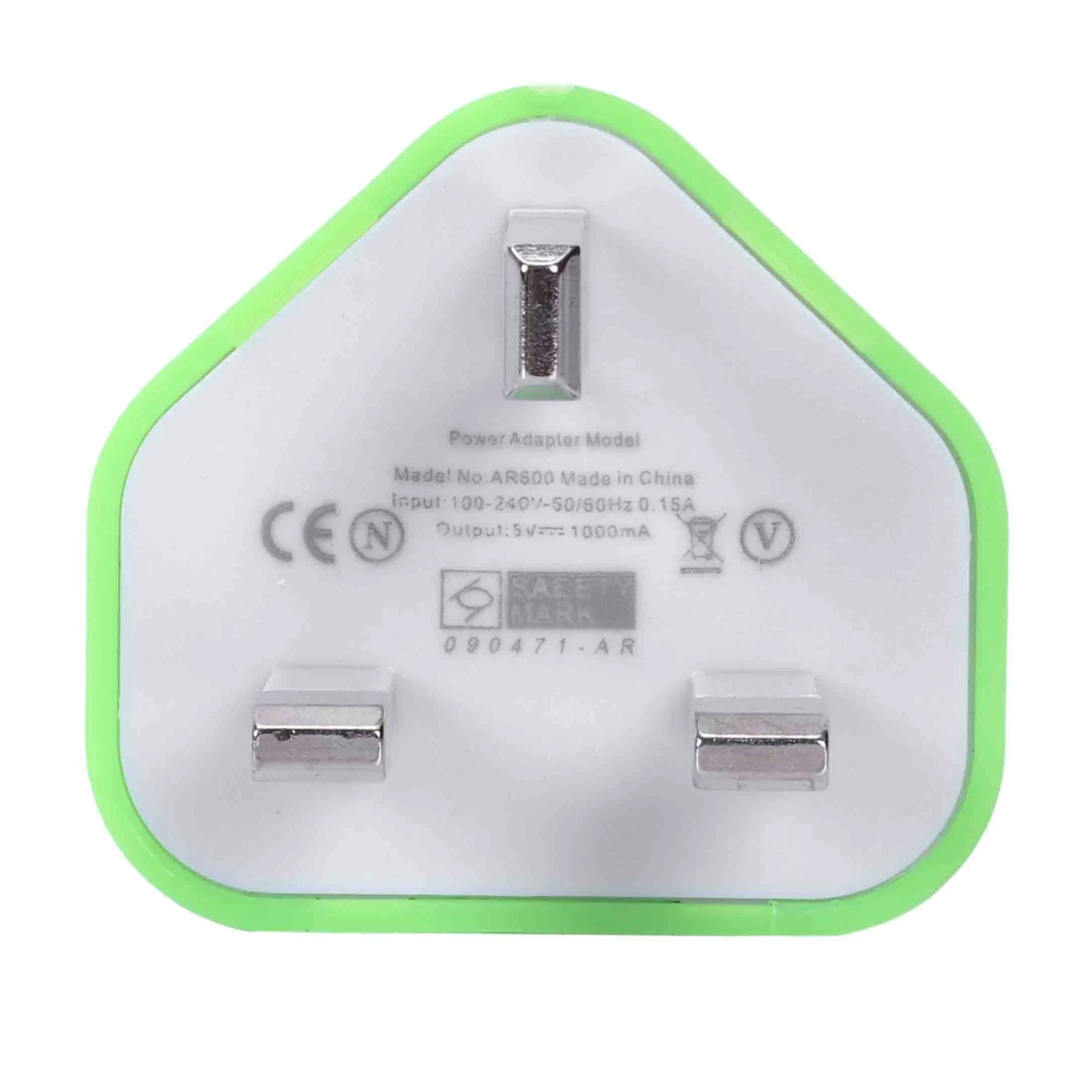 Штепсельная вилка Великобритании Сетевой 3 Pin USB адаптер питания зарядное устройство для мобильного телефона планшета - Цвет: Green