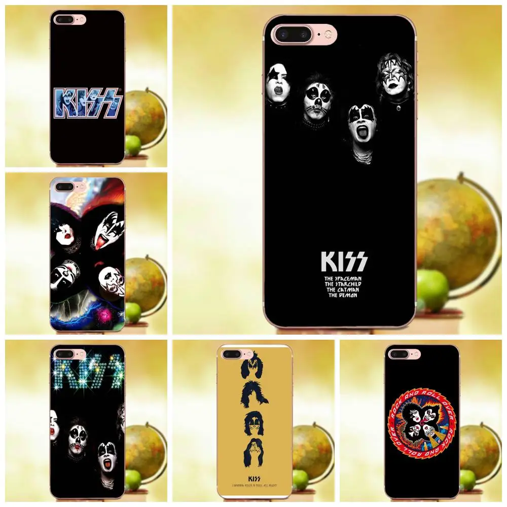 Мягкий защитный чехол для Xiaomi Mi3 Mi4 Mi4C Mi4i Mi5 Mi 5S 5X 6 6X 8 SE A1 Max Mix 2 Note 3 4 Kiss Let's Rock Band |