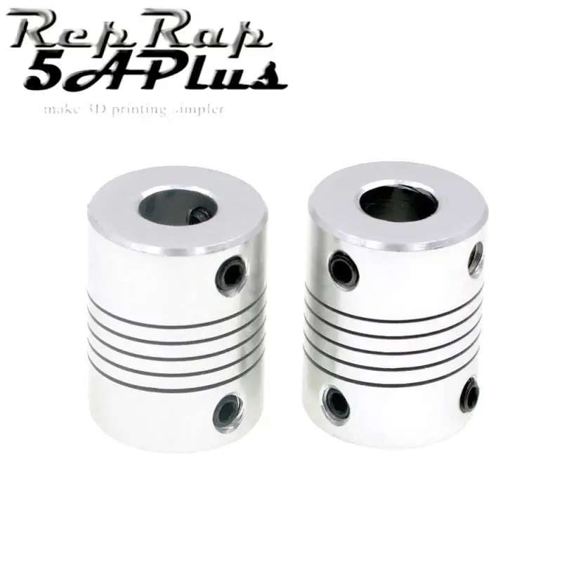 2PCS Flexible Shaft Coupling 5 * mm Stepper Motor Coupler Jaw 5mm To with 8 Setscrews for 3D Printer Part | Компьютеры и офис