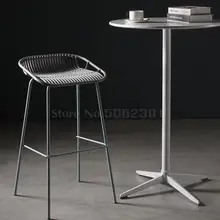 Скандинавское железное арт барное кресло современные ровные цилиндры стул барное кресло Упоры для отжиманий от пола стенд напольное домашнее барное кресло