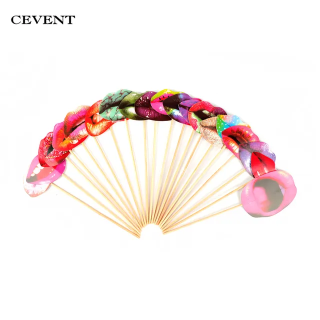 CEVENT 20pcs/set Sex Lips Photo Booth Props For Bachelorette Happy Birthday Party Decorations Adult Event & Party Supplies DIY