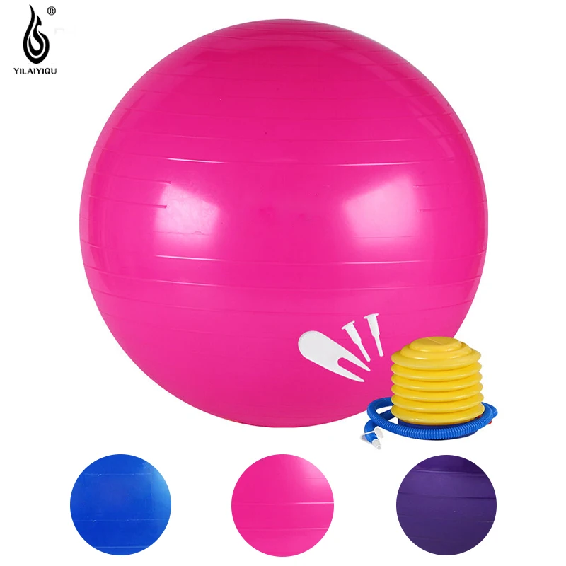55cm Yoga Balls&air pump Gym Exercise Anti Burst Resistant Sport Ball