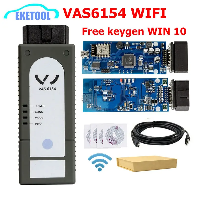 2018 Newest VAS6154 WIFI Wireless ODIS 4.33 VAG Code Reader Diagnostic Tool VAS 6145 Replace VAS 5054A VAS5055 Works WIN 10 2018 Newest VAS6154 WIFI Wireless ODIS 4.33 VAG Code Reader Diagnostic Tool VAS 6145 Replace VAS 5054A VAS5055 Works WIN 10