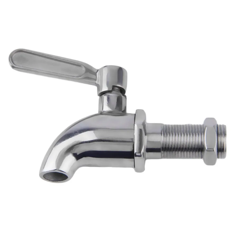 New Durable Stainless Steel Beverage Drink Dispenser Wine Barrel Spigot Faucet Tap For Home Bathroom Kitchen