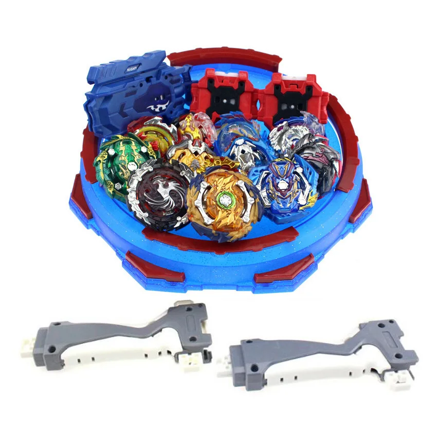 

Spin Tops Arena Stadium Toupie Spinning Top Metal 4D Fusion Toys For Children With Launcher Handle #E