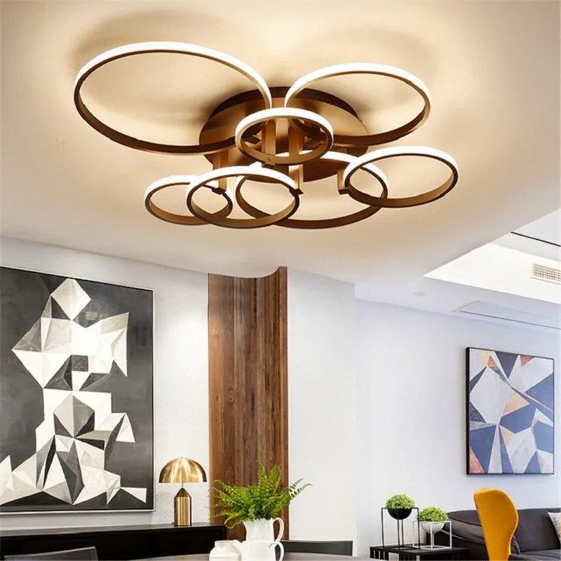 Us 81 66 32 Off Creative Brown White Modern Ceiling Chandelier Led Chandeliers Light Fixtures For Bedroom Living Room Lighting In Us 81 66 32 Off Creative Brown White Modern Ceiling Chandelier Led Chandeliers Light Fixtures For Bedroom Living Room Lighting In