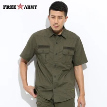 Мужская рубашка, мужская рубашка-карго, Повседневная рубашка с карманами, летняя, стильная, из хлопка, однотонная, модная, мужская, Повседневная рубашка, MS-609