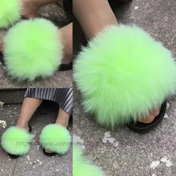 lime green fur slides