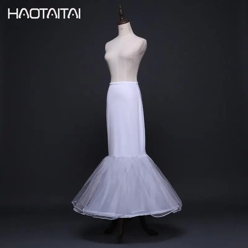 Дешевые Белый Русалка Юбка для вечернее платье выпускного вечера Underskirt Фиштейл