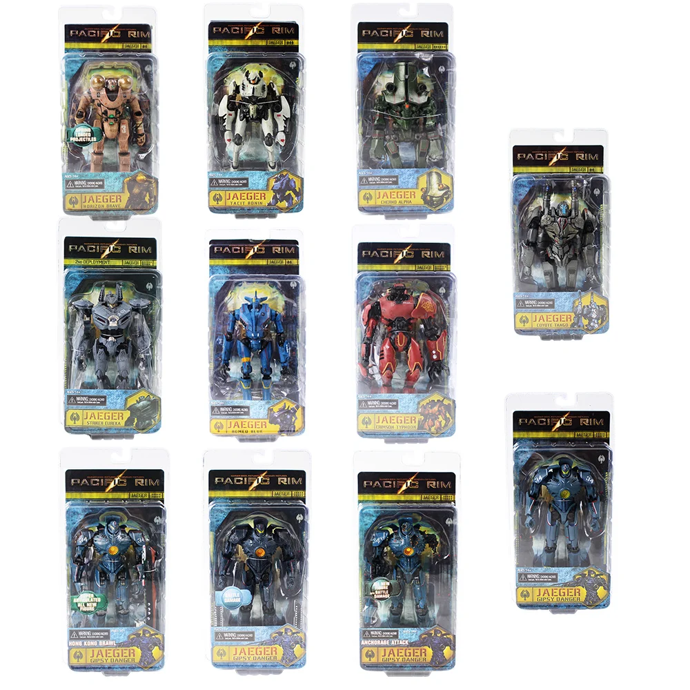 

17-22cm Pacific Rim Jaeger Gipsy Danger Crimson Alpha Striker Eureka Typhoon Coyote Tango Damage PVC Action Figure Model Toy