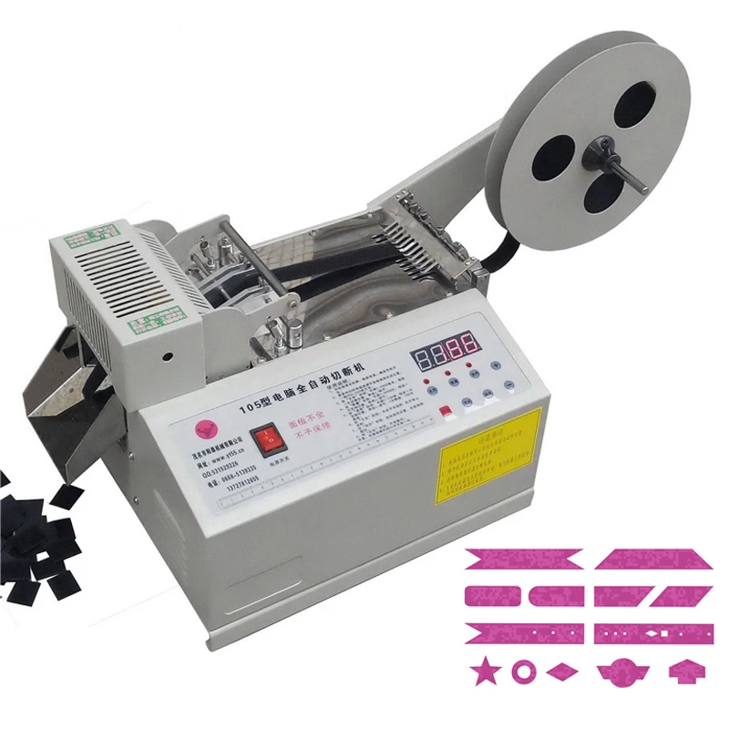 

Automatic computer control weaving belt cutting machine Fillet/Chamfer magic tape ,zipper cutting machine Freeship DHL