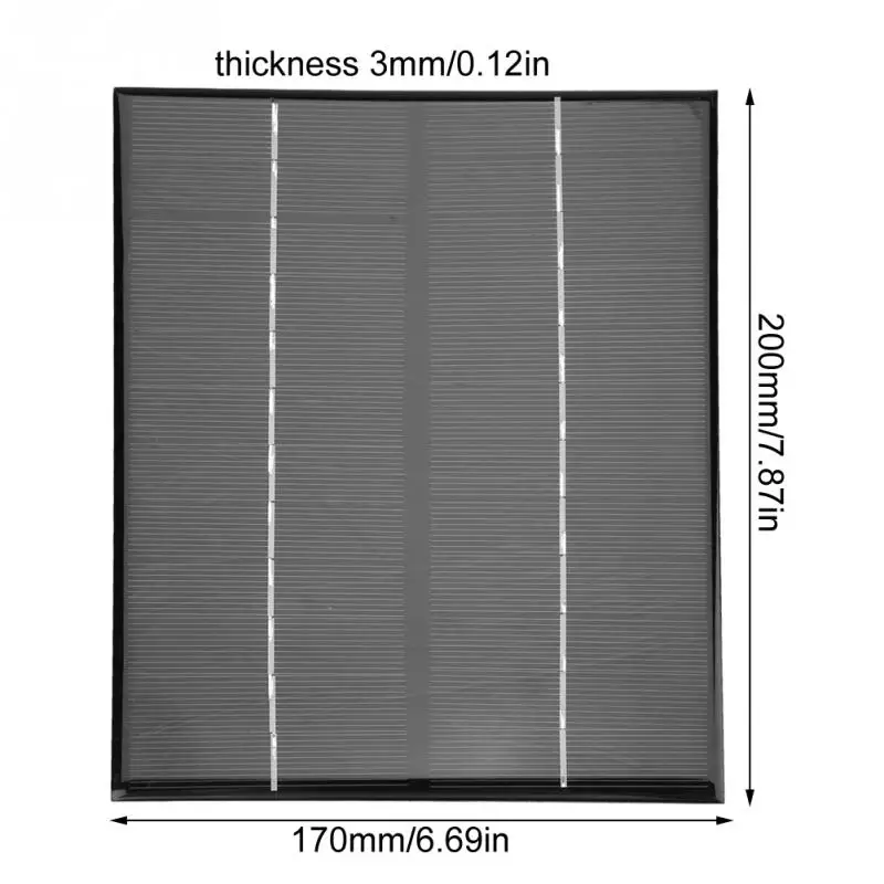 6 Вт 12 В Мини Портативный монокристаллический силиконовый солнечная панель своими руками силовое модульное зарядное устройство 200*170 мм
