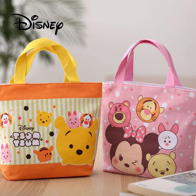 Disney сумки мультфильм Дональд Дак Винни Портативный Ланч сумка Микки Маус Женская